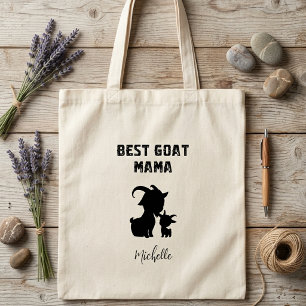 Bolso De Tela La mejor mamá de cabras divertida amante de los an