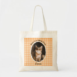 Bolso De Tela La Mejor Mamá de Gatos Personalizado Divertido Lin
