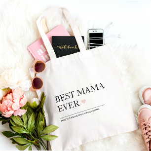 Bolso De Tela La mejor mamá de todos los tiempos Feliz Día de