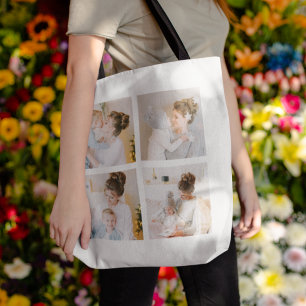 Bolso De Tela La Mejor Mamá del Mundo 4 Collage de Fotos Persona