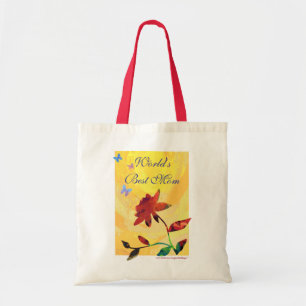 Bolso De Tela La mejor mamá del mundo de las Rosas Rojas