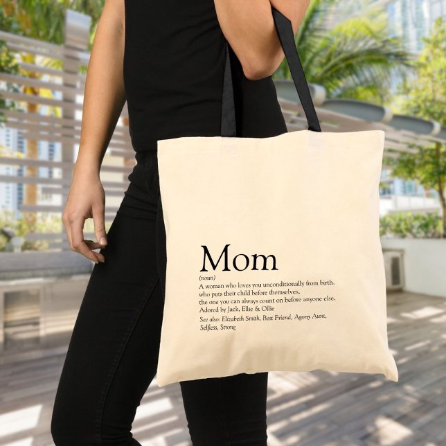 Bolso De Tela La Mejor Mamá del Mundo Madre Definición (World's Best Ever Mom Mum Mother Definition Tote Bag)