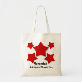 Bolso De Tela La mejor mirada roja 3D del TERAPEUTA FÍSICO