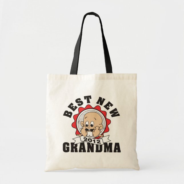 Bolso De Tela La mejor nueva abuela 2012 (Frente)