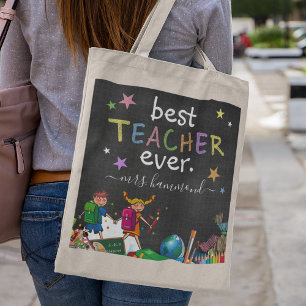 Bolso De Tela La mejor profesora adorable Regalo de agradecimi