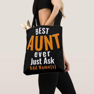 Bolso De Tela La mejor tía de todos. Personalizar