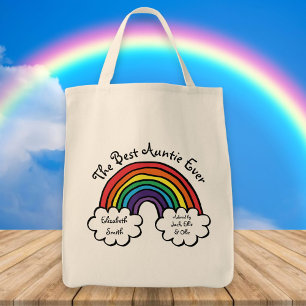 Bolso De Tela La mejor tía del arcoiris