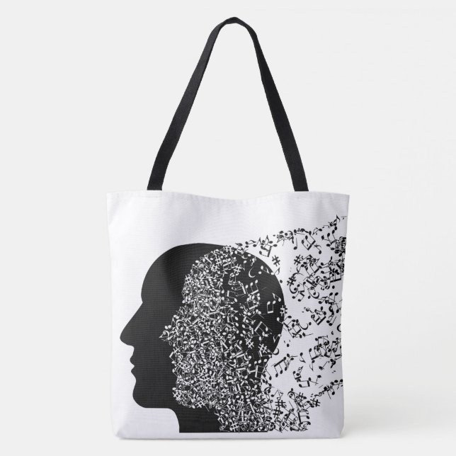 Bolso De Tela La Mente de la Música (Reverso)