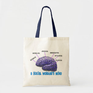 Bolso De Tela La mente del asistente social del asistente social
