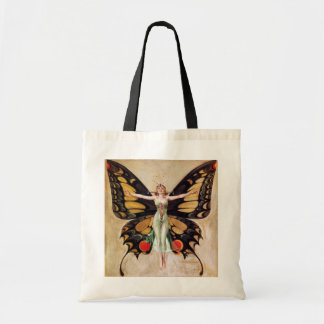 Bolso De Tela La metamorfosis de la chica flapper a mariposa 192