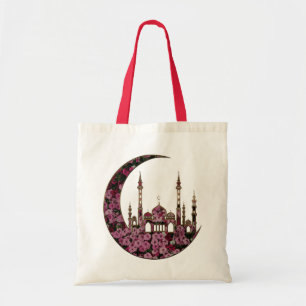 Bolso De Tela La Mezquita De Flores En La Luna