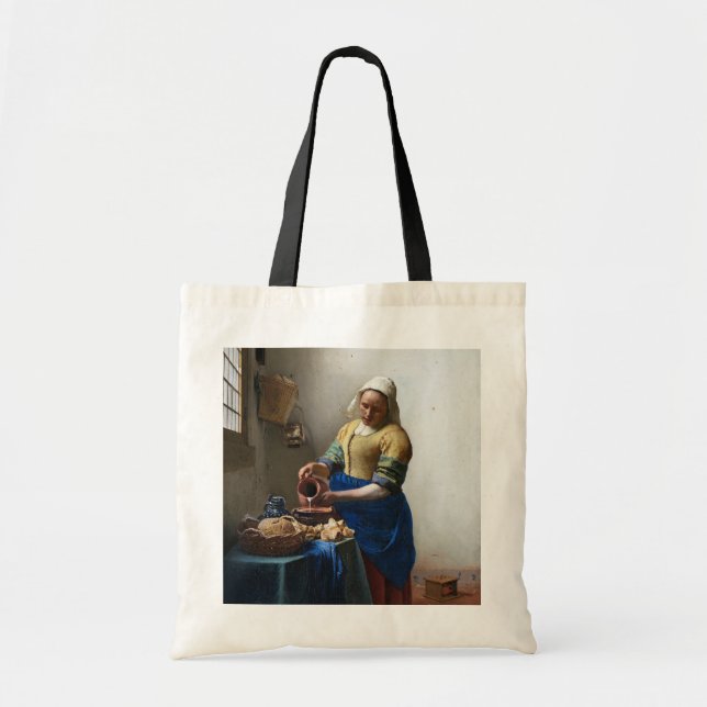 Bolso De Tela La Milkmaid, Johannes Vermeer, 1657-1658 (Frente)