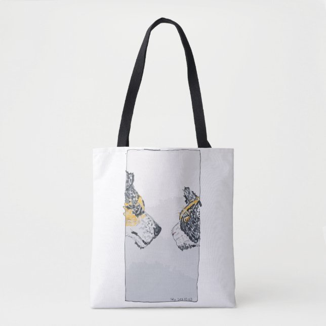Bolso De Tela La Mirada Fija (Anverso)