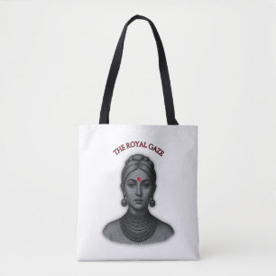Bolso De Tela La Mirada Real - Reina India Arte de Línea