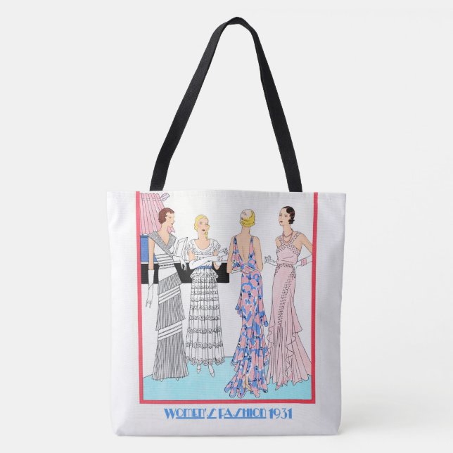 Bolso De Tela La moda de la mujer hermosa 1931 (Anverso)