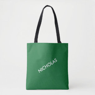 Bolso De Tela La Moda moderna que le da nombre es verde personal