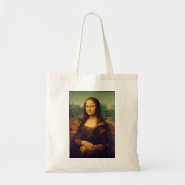 Bolso De Tela La Mona Lisa de Da Vinci (Frente)