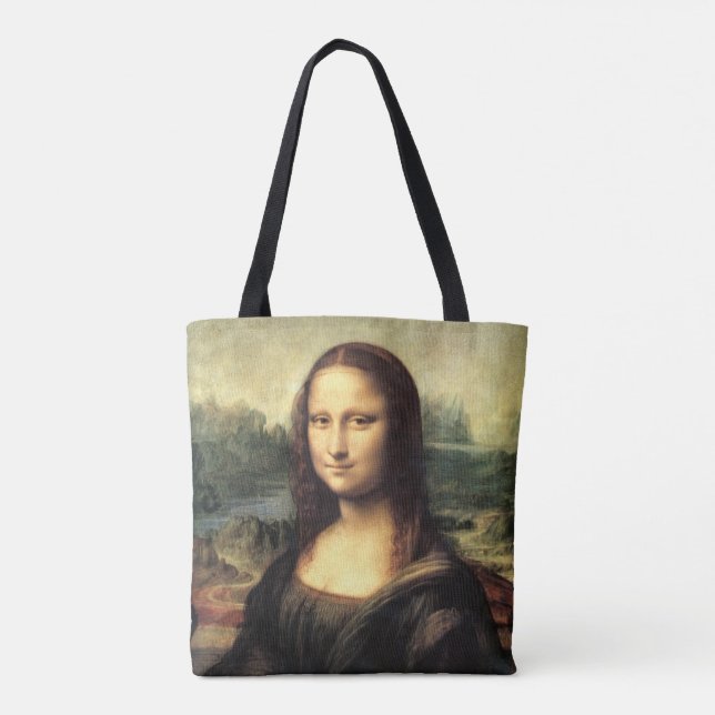 Bolso De Tela La Mona Lisa Leonardo da Vinci (Reverso)