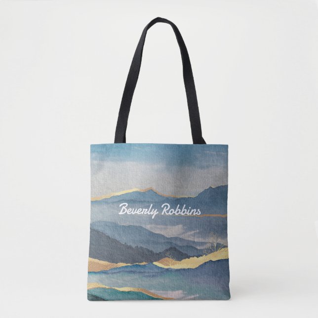 Bolso De Tela La montaña dorada personalizada (Anverso)