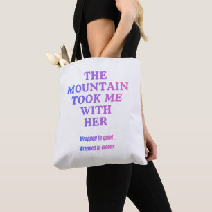 Bolso De Tela La Montaña Me Llevó Con Ella