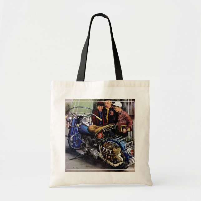 Bolso De Tela La motocicleta de Tex (Frente)