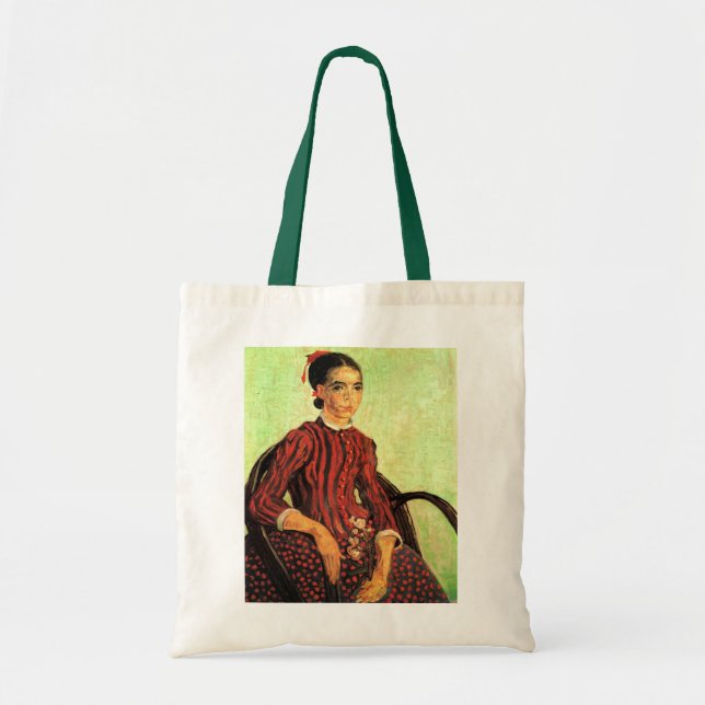 Bolso De Tela La Mousme, sentado por Vincent van Gogh Tote Bag (Frente)