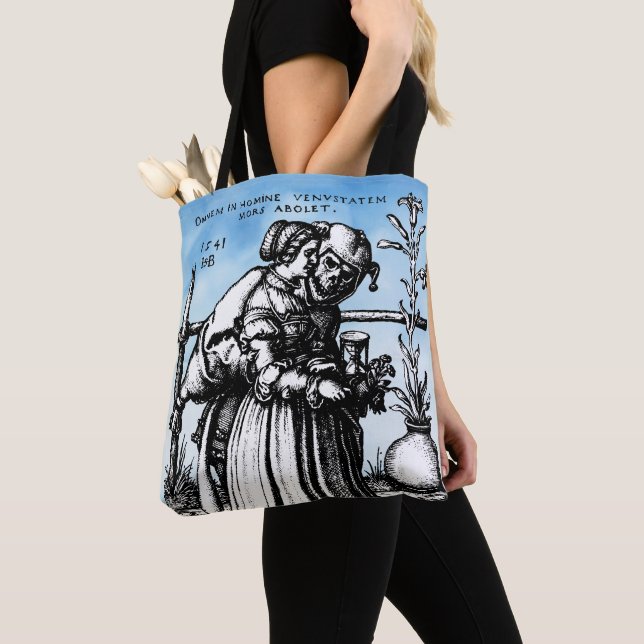 Bolso De Tela La muerte de Jester y la soltera (Detalle)
