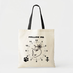 Bolso De Tela La mujer enfrenta un retrato. Sígueme