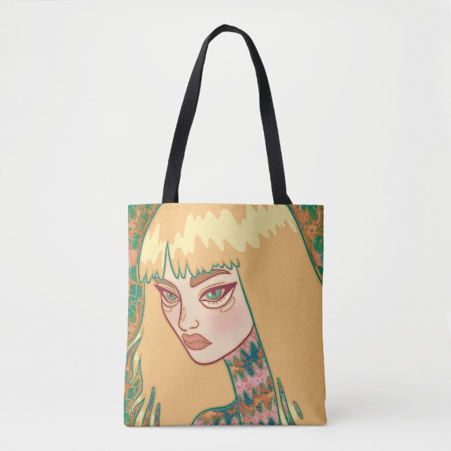 Bolso De Tela La mujer gótica (Anverso)