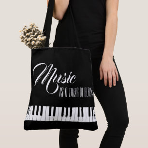 Bolso De Tela La Música Es Algo De Belleza