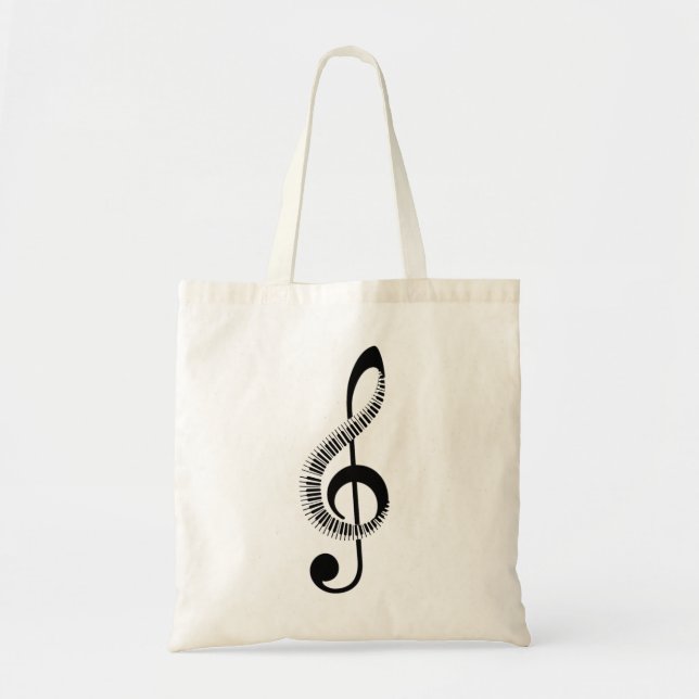 Bolso De Tela La música es mi vida (Frente)