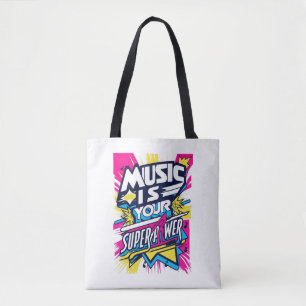 Bolso De Tela La Música es tu Superpoder