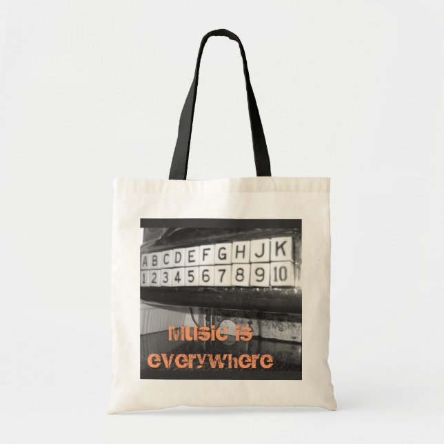 Bolso De Tela La música está por todas partes (Frente)
