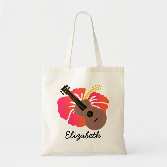 Bolso De Tela La música hawaiana ucraniana personalizada (Frente)