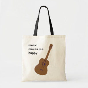 Bolso De Tela la música me hace feliz