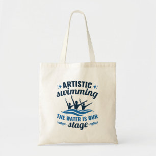 Bolso De Tela La Natación Artística Del Agua Sincronizada Es N