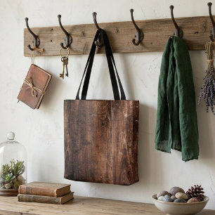 Bolso De Tela La naturaleza de la madera rústica Tote Bag