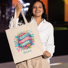 Bolso De Tela La naturaleza del día de la madre ama la floral pe