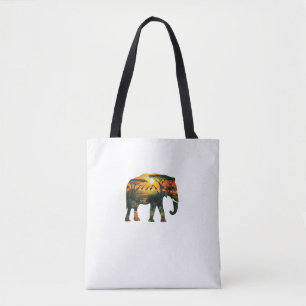 Bolso De Tela La naturaleza del Elefante Africano Sunset Safari 