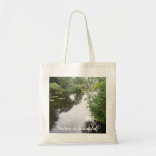 Bolso De Tela La naturaleza es bella: tema de los estanques