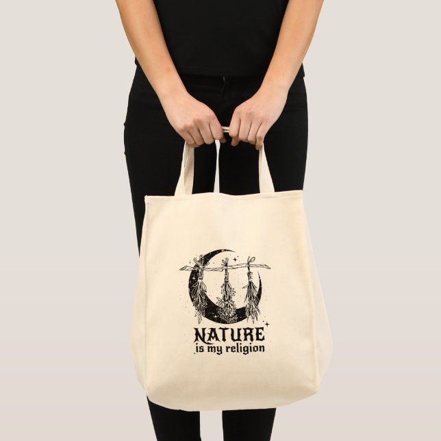 Bolso De Tela La naturaleza es mi religión (Anverso (producto))
