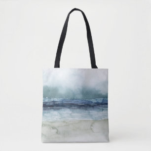 Bolso De Tela La niebla del marino - línea de la playa