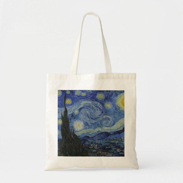 Bolso De Tela La noche estrellada (Frente)