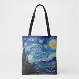 Bolso De Tela La noche estrellada de Van Gogh – Personalizable