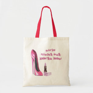 Bolso De Tela La noche rosada de los chicas del estilete y del