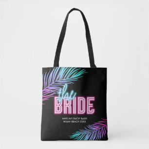 Bolso De Tela La Novia Azul y Rosa Tropical Bach