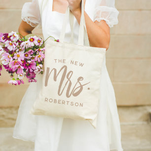 Bolso De Tela La nueva señora novia personalizada