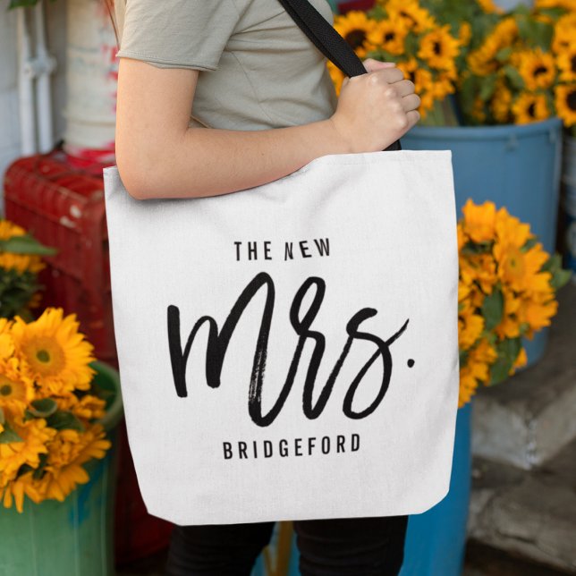 Bolso De Tela La nueva señora novia personalizada (Subido por el creador)