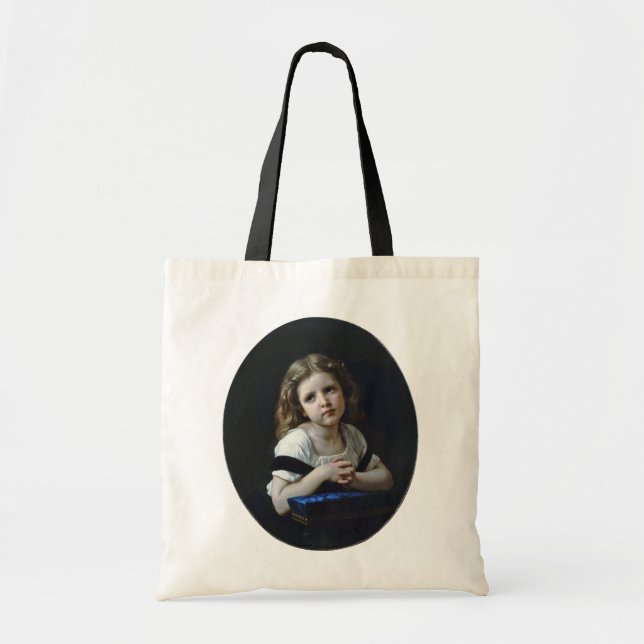 Bolso De Tela La oración, Bouguereau (Frente)