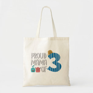Bolso De Tela La orgullosa mamá de los tres